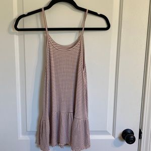 American Eagle soft & sexy rib pink tank